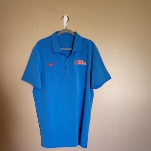 Nike Blue Athletic Polo Shirt